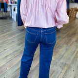 MULLINS DARK SEAMED WIDE LEG JEANS