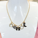 CHARM NECKLACES || BLACK