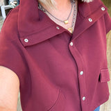 Raven Button Up Vest Top