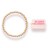 5MM Gold Beaded Bracelet