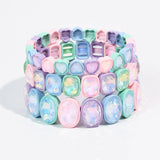 Pastel Hearts Bracelet Stack Set
