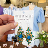 TURQUOISE VERSAILLES EARRINGS