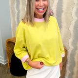Lime Oversized Sweatshirt Pullover