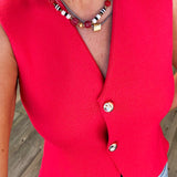 Mollianne Red Sweater Vest