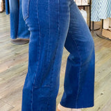 Meg High Rise Wide Leg Curator Dark Wash