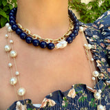 Kira Beaded Necklace with Pearl Accent