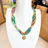 SCARF MULTI CHARM NECKLACES ||  3 STYLES