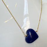 Colored Heart Stone Necklace
