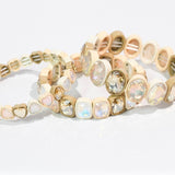 Nude Hearts Bracelet  Stack Set