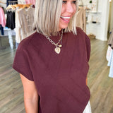 Dawson Brown Texture Sweater Top