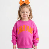 Toddler Lulu Mac Puff Letter Sweatshirt