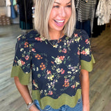 ELISE FLORAL PATTERNED BLOUSE