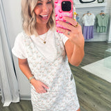 MILLIE SAGE DENIM OVERALL DRESS