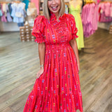 BAHAMAS FLORAL MIDI DRESS