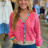 LISA FRANK LEOPARD CARDIGAN