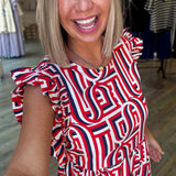 EVERLY TOUCHDOWN OLE MISS DRESS