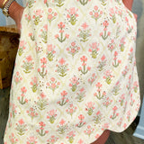 Elizabeth Floral Eyelet Scallop Mini Dress