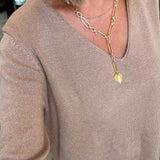 Glamour Glitz Golden Beige Sweater