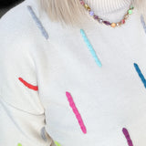 Knitted Color Detail Sweater | 2 Colors