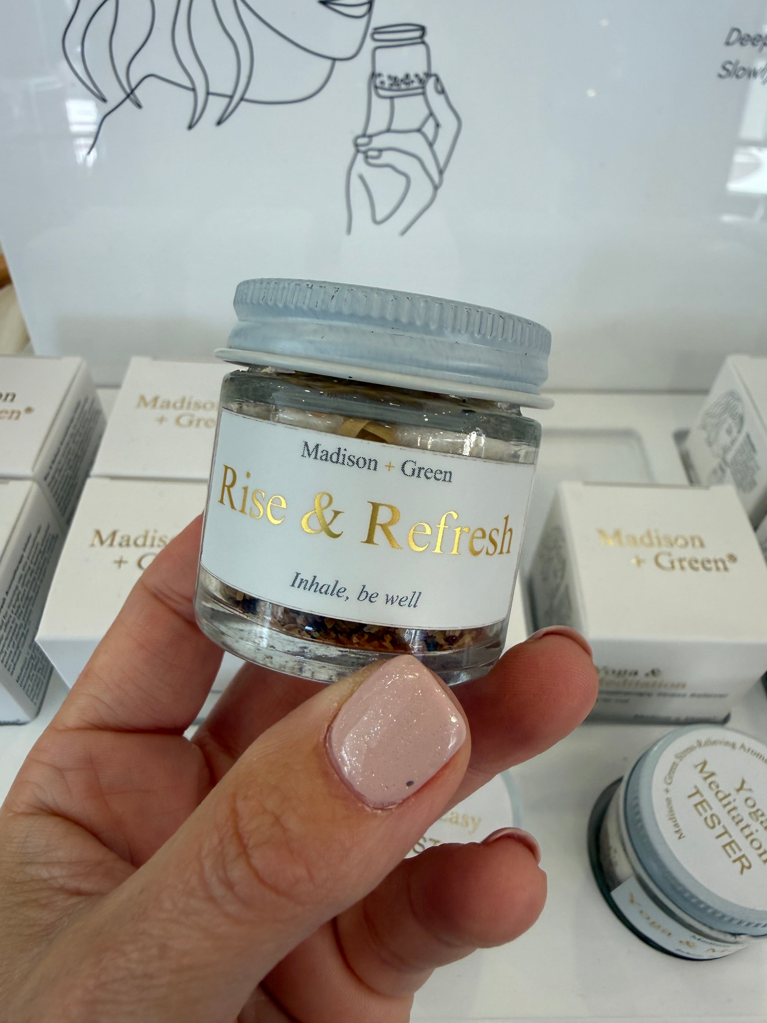 Madison Green Aromatherapy Jars