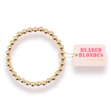 6MM Gold Beaded Bracelet