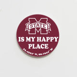 Mississippi State Is My Happy Place Game Day Button