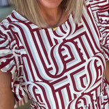 EVERLY TOUCHDOWN MSU DRESS