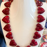 Charlie Heart Beaded Statement Necklace