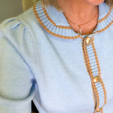 Gallahan Blue Knitted Top