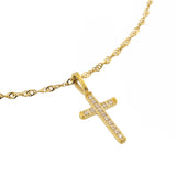 DIAMOND CROSS NECKLACE