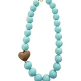 Judy Chunky Beaded Heart Necklace