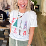 Fa La La La White Tee
