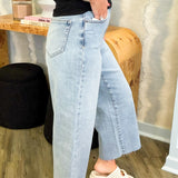 Nori High Rise Cropped Wide Leg Jeans