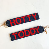 BEADED KEY LOOP WRISTLET