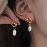 18K Stainless Steel Tarnish Free Pearl Drop Ear