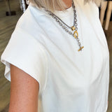 Tiffany Cream Sleeveless Top