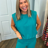 Tiffany Teal Active Top