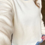 DANICA SCALLOPED SWEATER TOP
