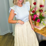 Birdie Blue Ruffle Sleeve Top