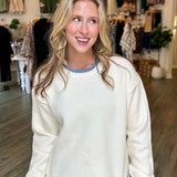 DANICA SCALLOPED SWEATER TOP