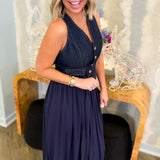 Dark Denim Vest Dress