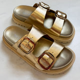 Livi Metallic Gold Sandals