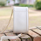 PAIGE CELL PHONE CROSSBODY || PEARL