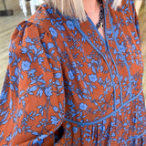Aretha Floral Print Midi Dress