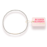 Silver w/ Gold Dainty Bar Bracelet