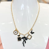 CHARM NECKLACES || BLACK