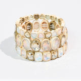 Nude Hearts Bracelet  Stack Set