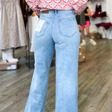 Nori Pocket High Rise Wide Leg Denim