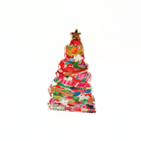 RED BITTY ACRYLIC CHRISTMAS TREE