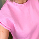 Betsy Pink Knit Sweater